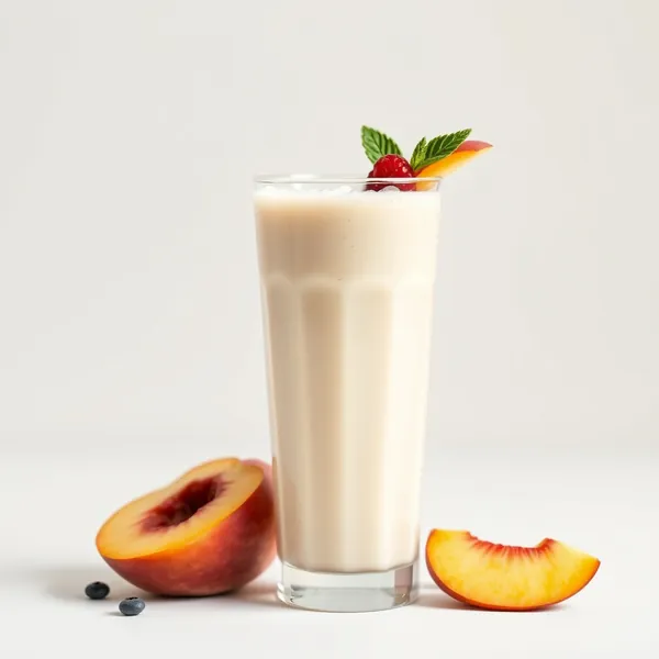 Chilled Peach Rice Milk Smoothie
