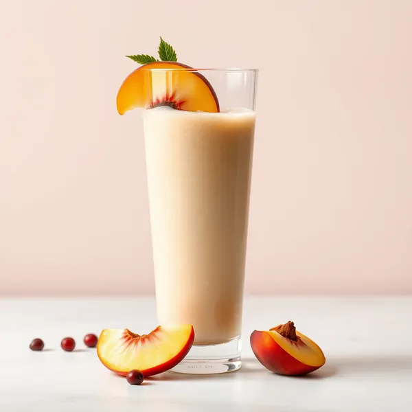 Batido de Durazno y Leche de Espelta