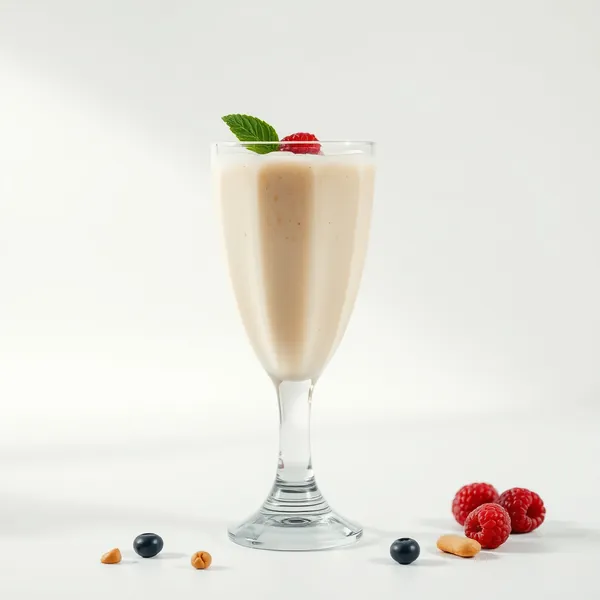 Smoothie de Kefir de Leite e Manteiga de Amendoim Fria