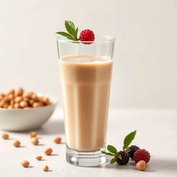 Smoothie Froid Beurre de Cacahuète Lait de Pistache
