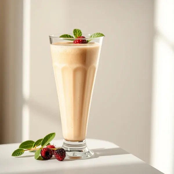 Chilled Peanut Butter Rice Milk Smoothie
