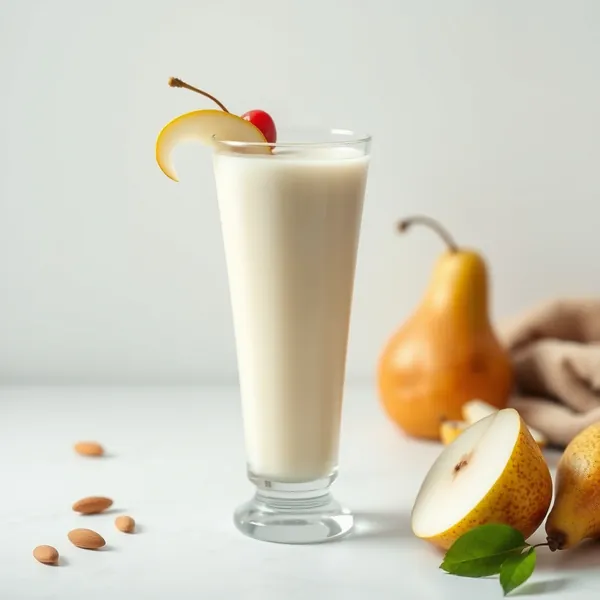 Smoothie de Pera e Leite de Amêndoa Frio