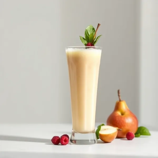 Smoothie de Suco de Pera e Maçã Fria