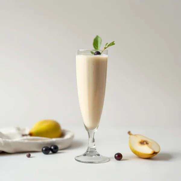 Batido de Pera e Leite de Cânhamo