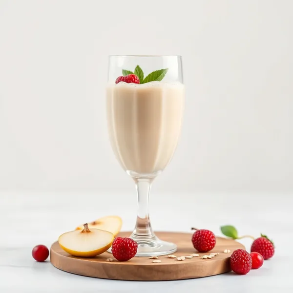 Chilled Pear Oat Milk Smoothie