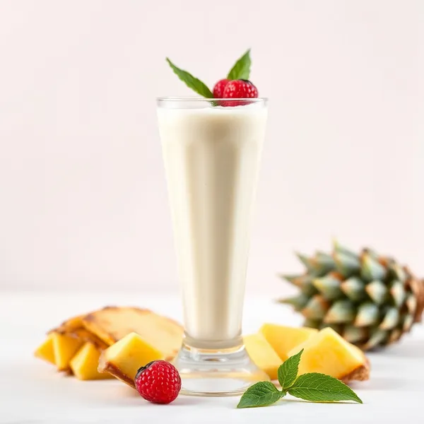 Smoothie Ananas et Lait de Cannabis