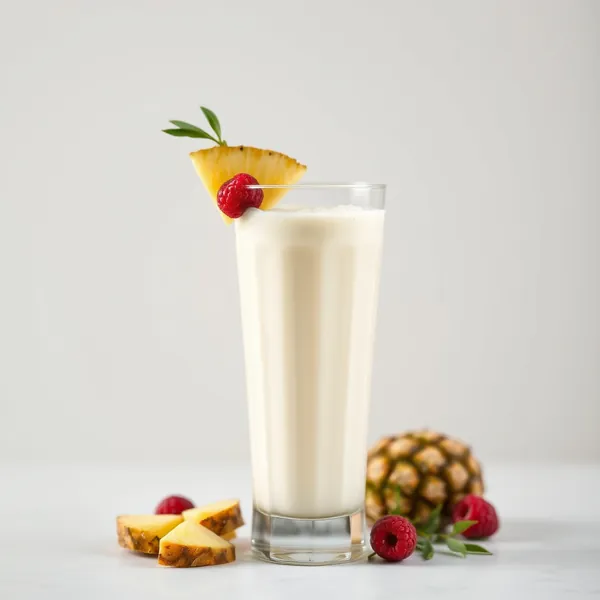 Smoothie aus Ananas und Kefir-Milch