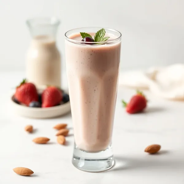 Smoothie Froid de Protéine et Lait d'Amande