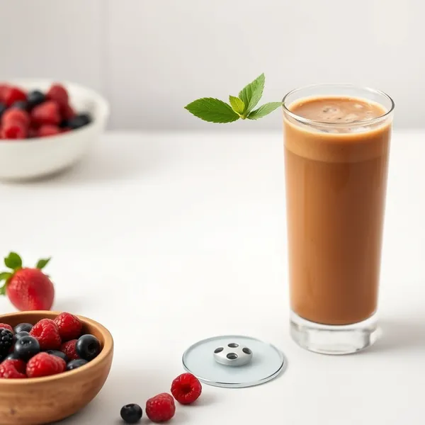 Chilled Protein Powder Cold Brew Coffee Smoothie