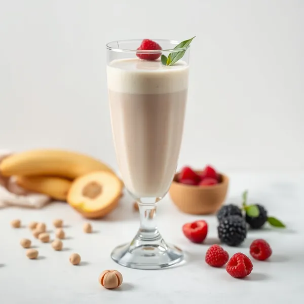 Smoothie Freddo di Proteine e Latte di Macadamia