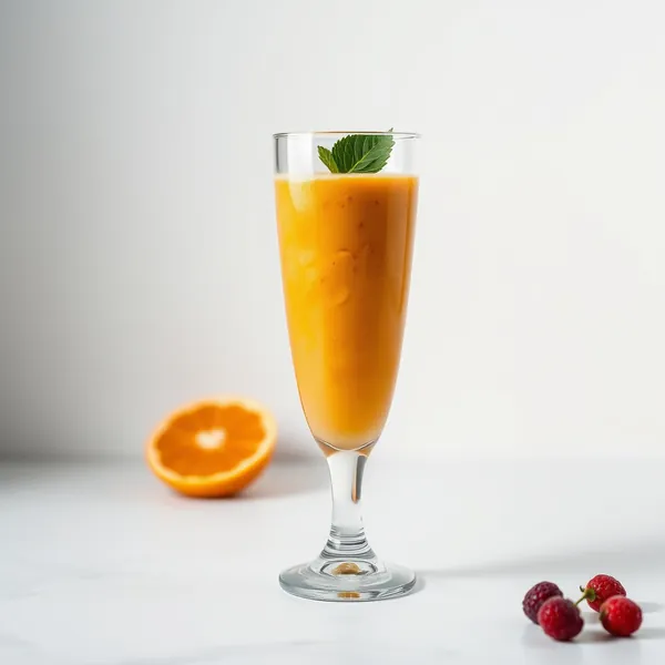Smoothie de Jus d'Orange et Protéine Froide
