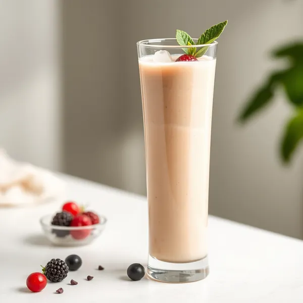 Chilled Protein Powder Spelt Milk Smoothie