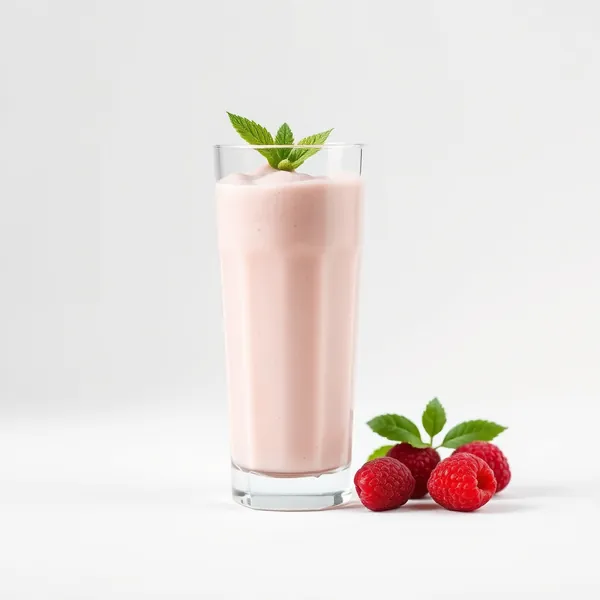 Smoothie Framboise et Lait de Cannabis