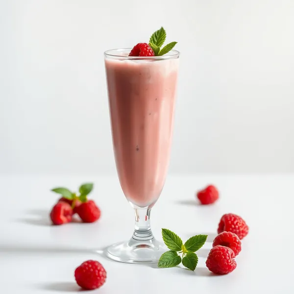 Chilled Raspberry Kefir Milk Smoothie