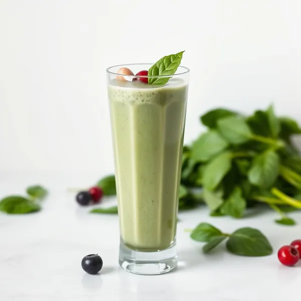 Smoothie Épinards et Lait de Cannabis