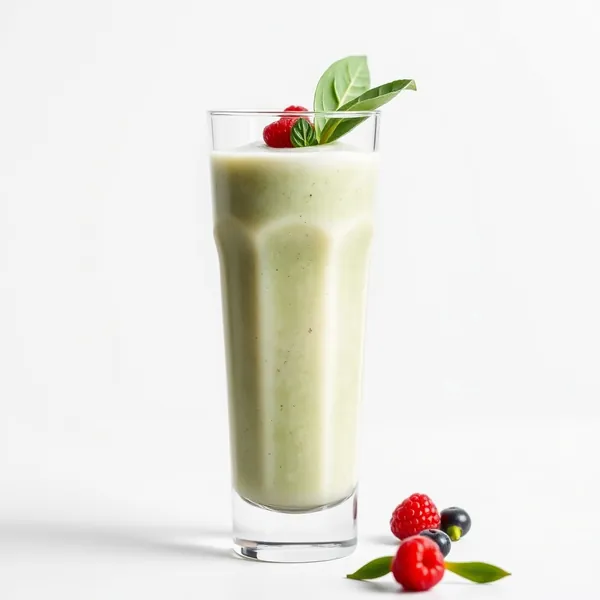 Smoothie di Spinaci e Latte di Riso Freddo