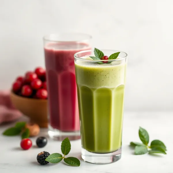 Smoothie Froid de Spiruline et Lait de Noisette