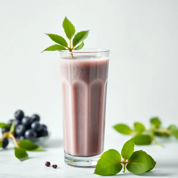 Chilled Spirulina Kefir Milk Smoothie