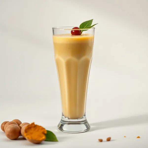 Chilled Turmeric Hazelnut Milk Smoothie