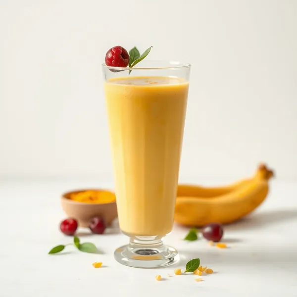 Chilled Turmeric Hemp Milk Smoothie