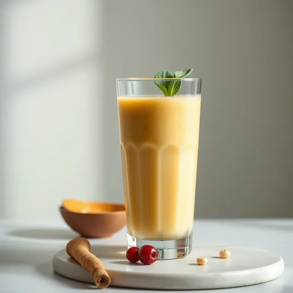 Smoothie Freddo al Latte di Macadamia e Curcuma