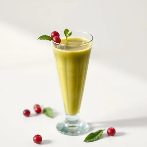 Smoothie de Chá Matcha e Cúrcuma Frio