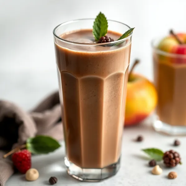 Schokoladen-Apfel-Cashew-Milch-Smoothie