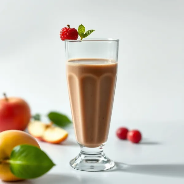 Schokoladen-Apfel-Haselnuss-Milch-Smoothie