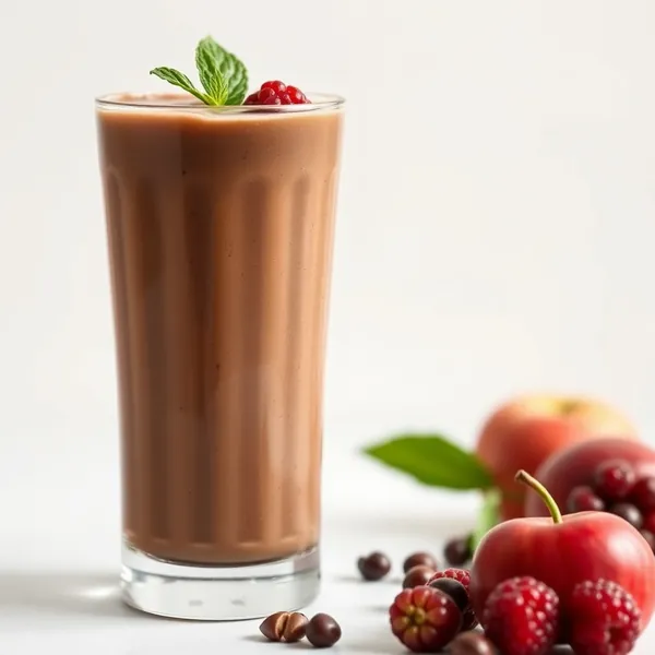 Smoothie Pomme Chocolat et Lait de Macadamia