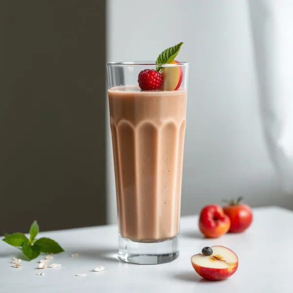Apfel-Hafer-Schokoladen-Smoothie