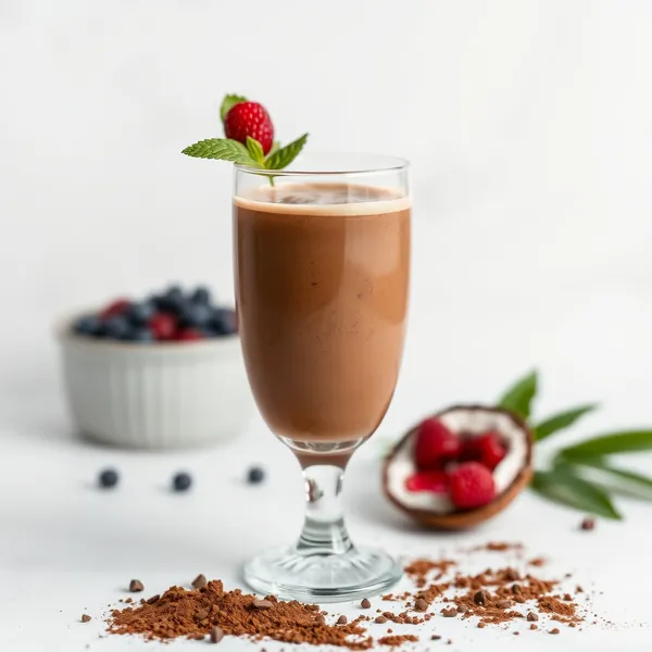 Chocolatey Cacao Powder Coconut Water Smoothie