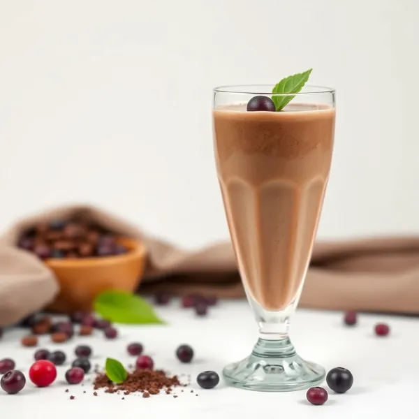 Chocolatey Cacao Powder Pea Milk Smoothie