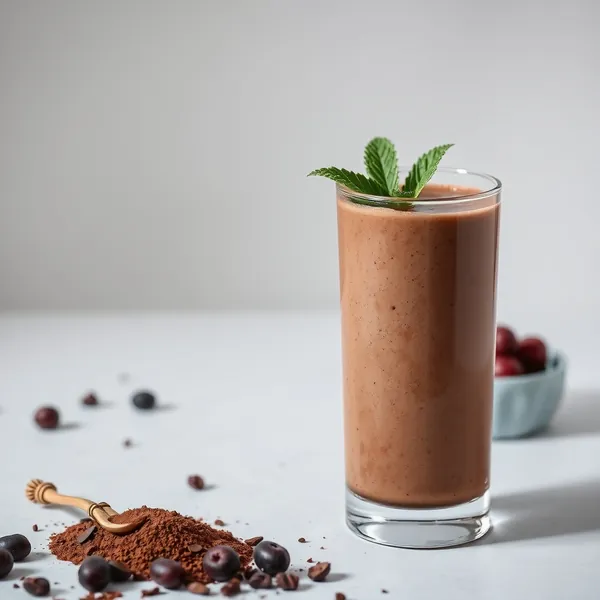 Batido de Cacau e Leite de Espelta
