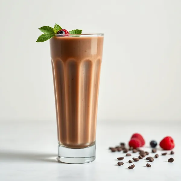 Schokoladiger Chia-Samen-Cashew-Milch-Smoothie