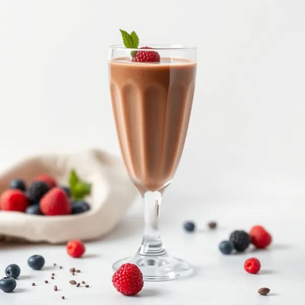 Smoothie al Cioccolato con Semi di Chia e Latte di Macadamia
