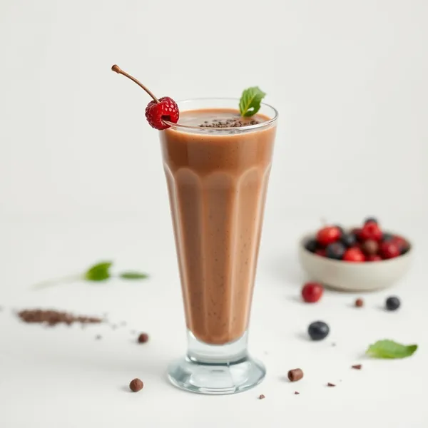 Schokoladiger Chia-Samen Matcha-Smoothie