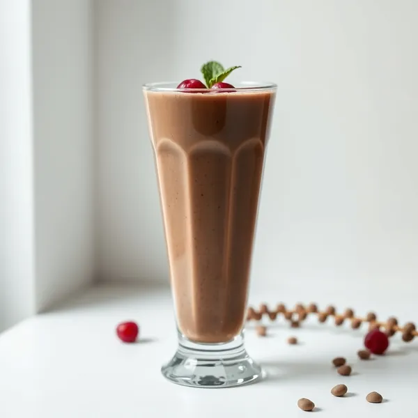 Smoothie de Chocolate com Sementes de Chia e Leite de Ervilha
