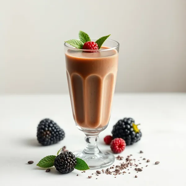 Smoothie de Leite de Espelta e Chia Chocolatado