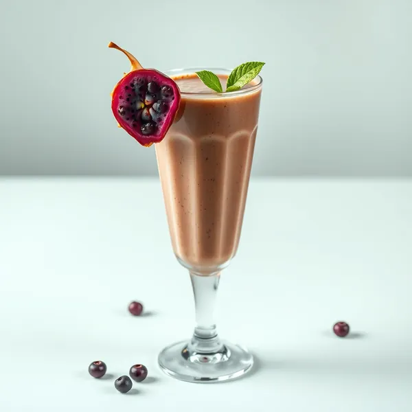 Batido de Leche de Guisante y Dragon Fruit con Chocolate