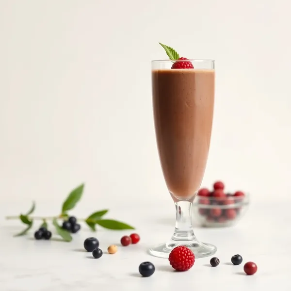 Batido de Leite de Caju e Goji com Chocolate