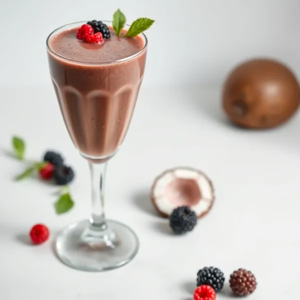Batido de Coco, Baya Goji y Chocolate
