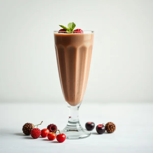 Smoothie de Leite de Avelã e Baya de Goji com Sabor a Chocolate