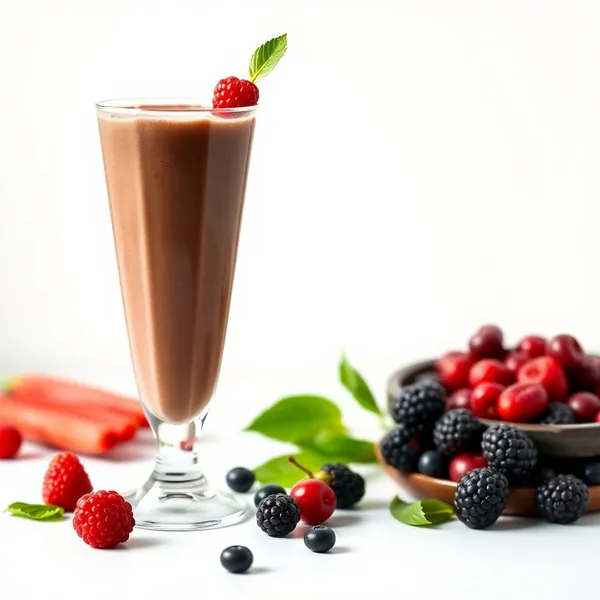 Smoothie de Leite de Ervilha e Goji Chocolatado