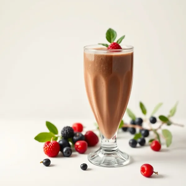 Batido de Leite de Espelta com Goji e Chocolate