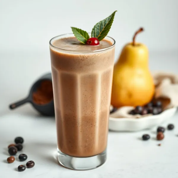 Batido Frío de Café con Pera y Chocolate