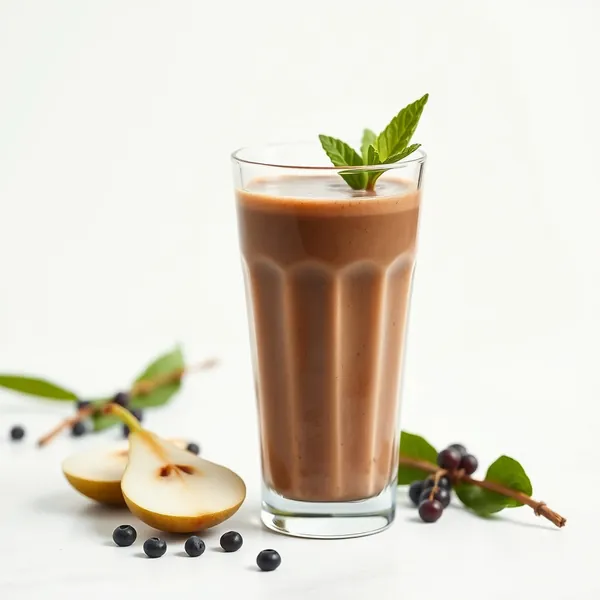 Smoothie de Pera Chocolate e Ervilha