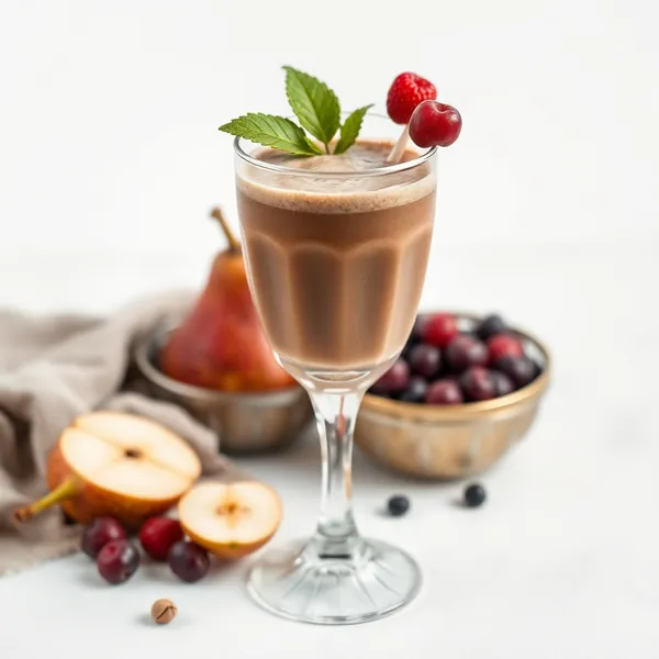 Batido de Pera, Pistache e Chocolate