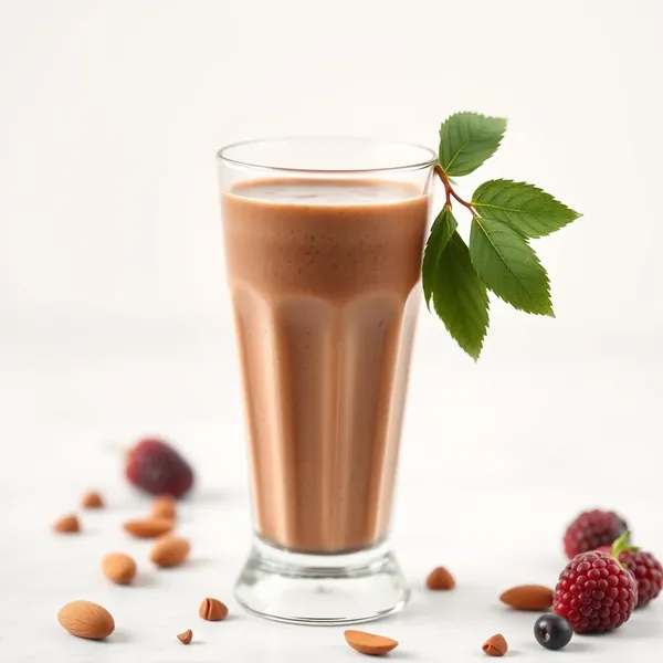 Smoothie de Leite de Amêndoa com Proteína e Chocolate