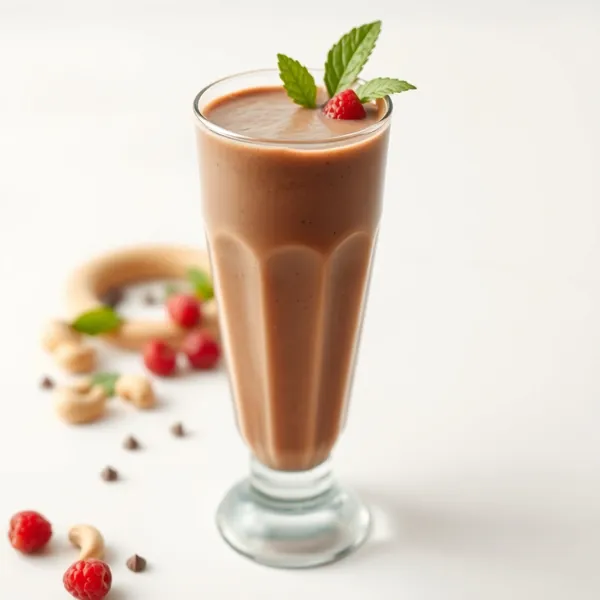 Smoothie de Leite de Caju e Proteína de Chocolate