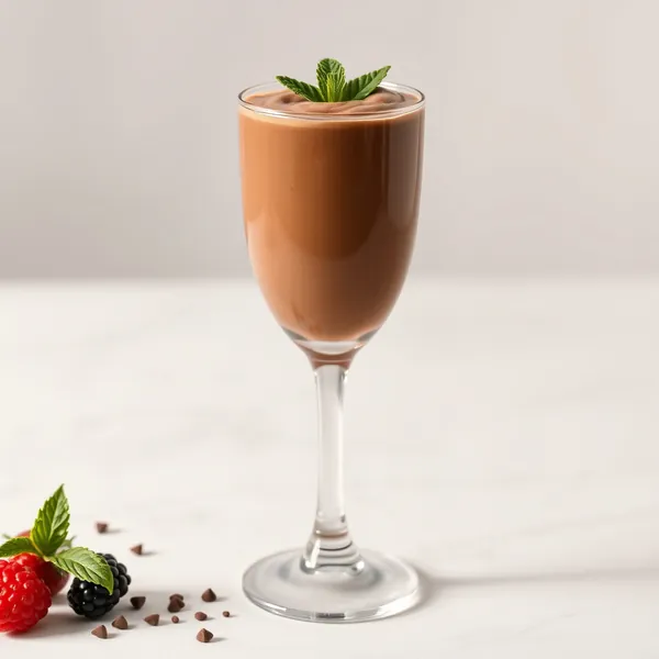 Smoothie de Iogurte Grego com Proteína de Chocolate
